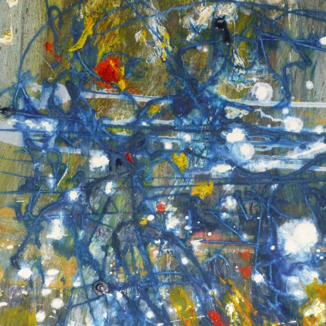 The Upside of Down 4 - Oil Painting in style of Jackson Pollock
