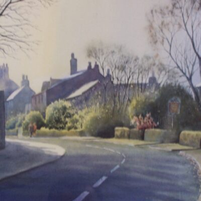Morning, Little Crosby, Liverpool. Watercolour painting Morning, Little Crosby, Liverpool. Watercolour painting