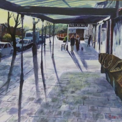 Birkdale Village, Southport. Acrylic painting Birkdale Village, Southport. Acrylic painting